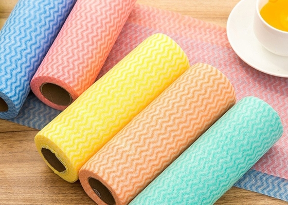 Buy Wavy Grain Spunlace Nonwoven Fabric Environmentally Friendly For Hand Wipes online manufacture