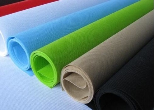 Blue Color PET Nonwoven Fabric with Customized Print Patterns