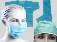 SMS Non Woven Fabric Products / Disposable Cap And Mask International Standard