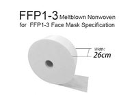 100% PP BFE99 Surgical Mask Meltblown Non Woven Fabric 25GSM 175MM Width Dyed Pattern