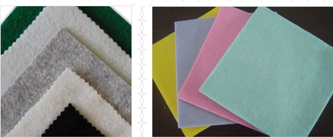 Professional Needle Punched Non Woven Fabric Colorful For Handbag Filter 0