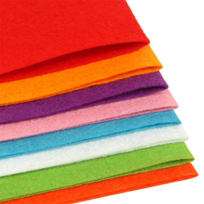 Colors Needle Punched Non Woven Fabric Polyester Felt / Acrylic Felt Fabric 1