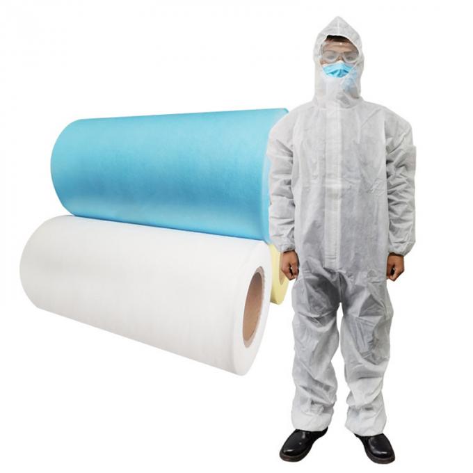 50GSM Polyester Spunbond Nonwoven Fabric Breathable Non Toxic Wear Resistant 1