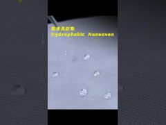 Hydrophobic nonwovens just reject water penetration, are not completly waterproof