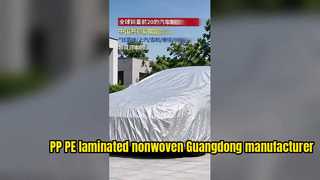 Car Dust Cover Used PP + PE Laminated Nonwoven Fabric Processing Factory