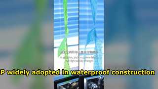 Polypropylene is widely adopted in waterproof construction