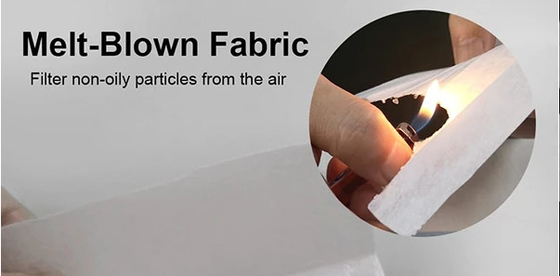25GSM 100% PP Meltblown Nonwoven Fabric For Respirator Filter SGS Certified