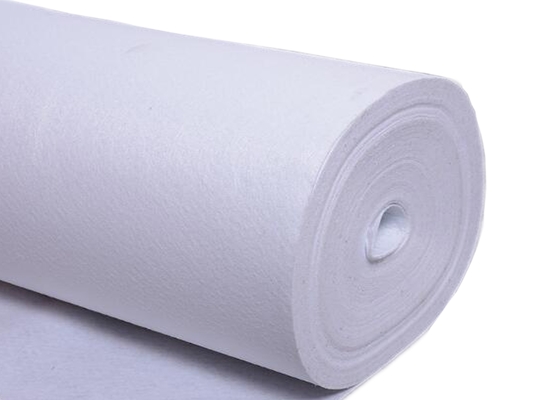 Polyester Fiber White Needle Punch Nonwoven Felt Fabric Customized Thickness 10-320cm Width