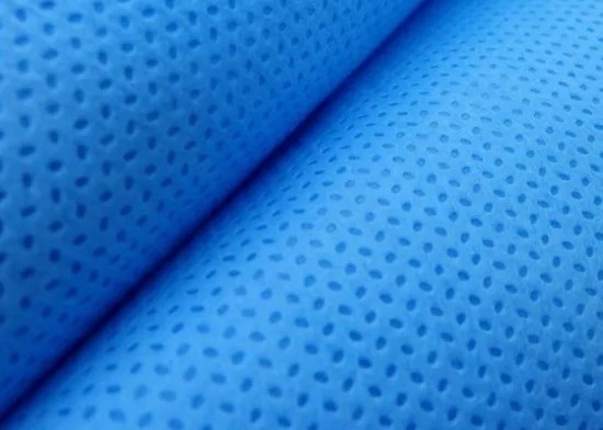 Medical Blue SMS Non Woven Fabric Hydrophobic Breathable For Protective Clothing