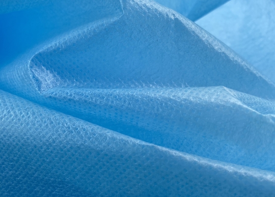 Medical Blue Coated Non Woven Fabric Waterproof Anti Stretching