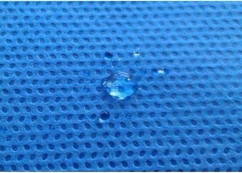 Hydrophilic SMS Nonwoven Fabric in Blue for Disposable Protective Clothing 12-200GSM