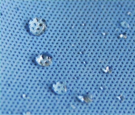 Custom Polypropylene SMS Non Woven Fabric Raw Material Dot Style Dyed Pattern
