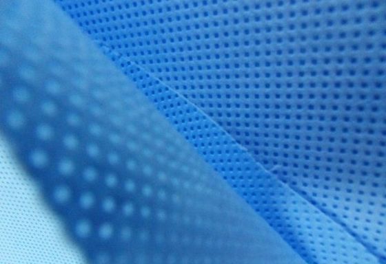 Factory Supply SMS Nonwoven White Blue for Medical Gown Bed Sheet Nonwoven Fabric