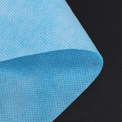 Factory Supply SMS Nonwoven White Blue for Medical Gown Bed Sheet Nonwoven Fabric