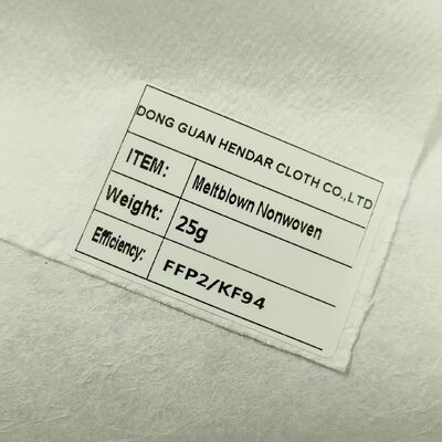 High Filtration Efficiency Meltblown Nonwoven water electret Low Air Resistance