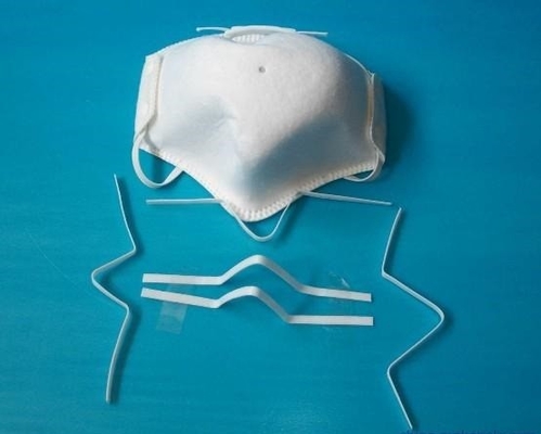 100% PE Plastic Disposable Surgical Masks Nose Wire Bridge With Elastic Ear Loops