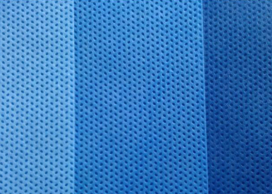 Medical Blue SMMS SMS Non Woven Fabric High Strength For Hospital Surgical Gown Material