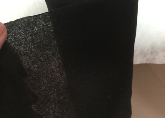 Spunlace Recycled Non Woven Fabric Super Soft Black Plain High Strength No Skin Allergy