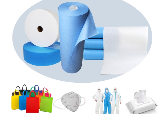 Colorful PP Non Woven Fabric  Hydrophobic 1.6M Width For Various Bags