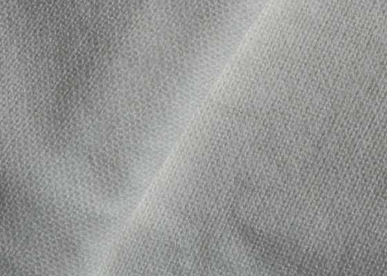 Anti UV White Rayon Fabric Spun lace  Non Woven Fabric For Wet Tissues